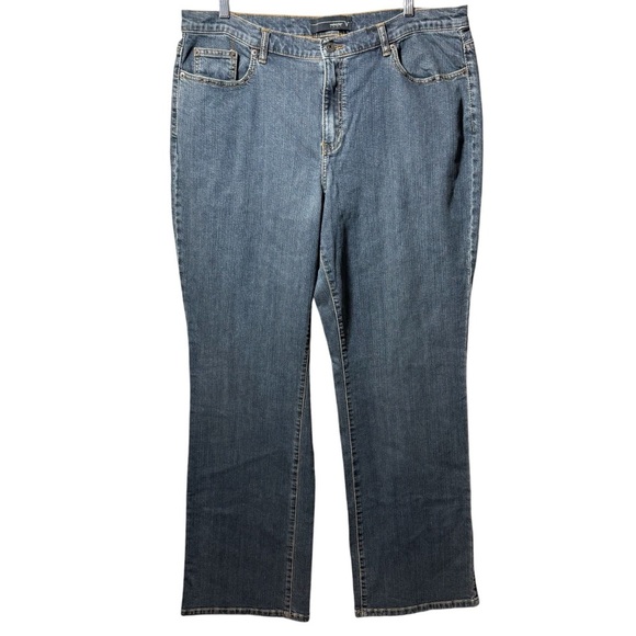 Venezia‎ Jeans Size 20 Tall High Rise Medium Wash Blue Denim Stretch Plus Size - Picture 1 of 15